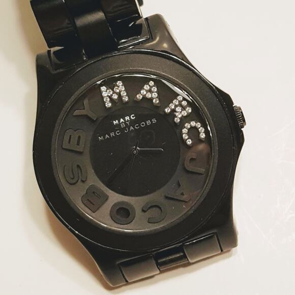 Marc By Marc Jacobs MBM4527 Crystal Logo Watch - Picture 1 of 8